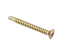 Саморезы для монтажа окон желтый цинк с буром Стройбат 3,9х13 (12 шт) картинка